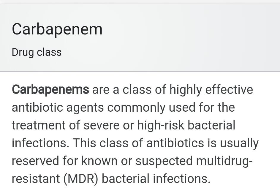 CARBAPENAM